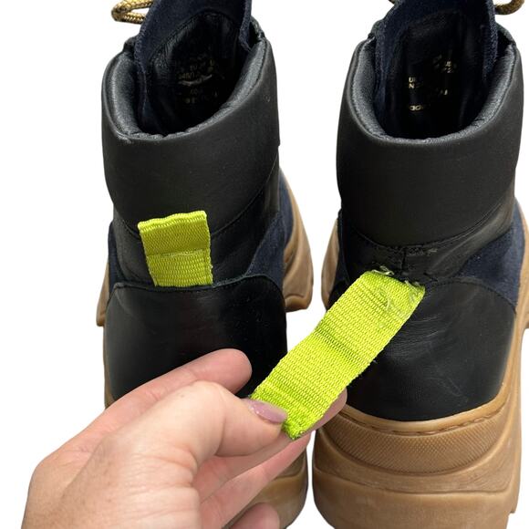 Ted Baker Allicia Black Lace Up Combat Boots - Picture 4 of 9